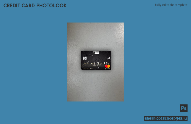 Britische Bank of Aston Mastercard Photolook-Beispielvorschau